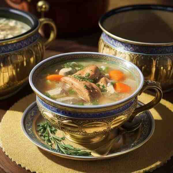 Алжирский куриный суп с кускусом